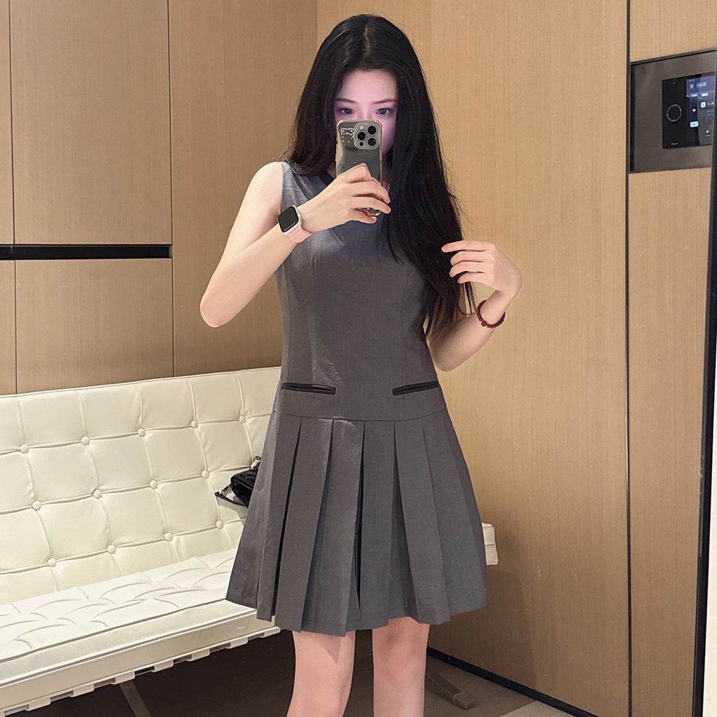 Thom Browne Women's Pleated Vest Skirt