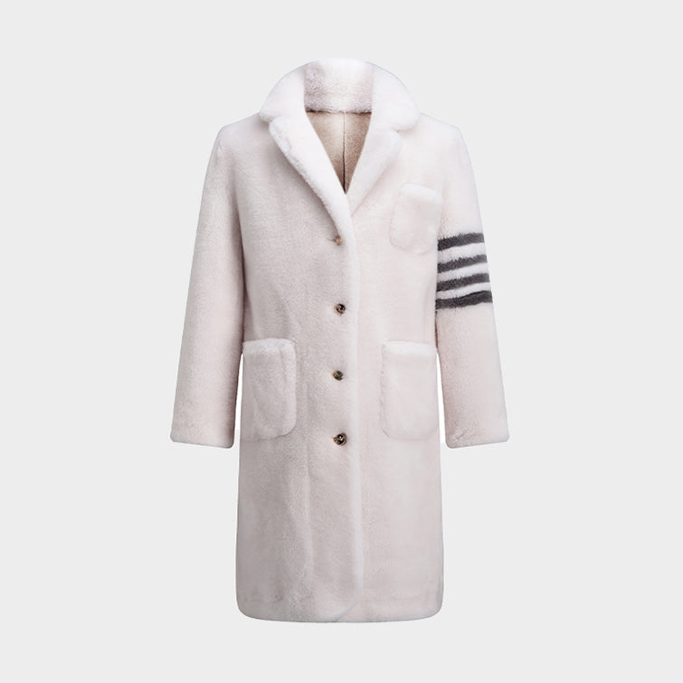 Sheep wool long coat
