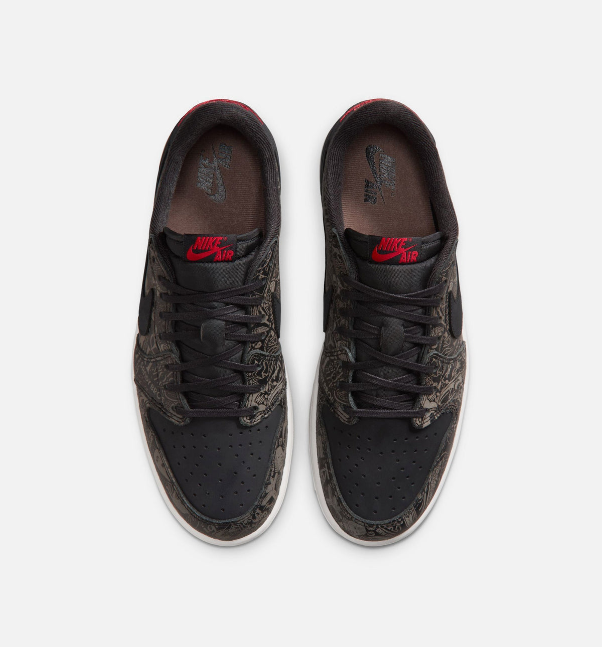Air Jordan 1 Retro Low OG Laser Men's Shoes - Black/Varsity Red/White