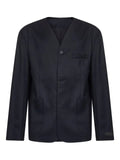 Jacquemus collarless patch-pocket jacket