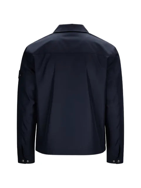 Stone Island 1200011 all-weather cotton canvas S.I. Ghost windproof and breathable regular-fit overshirt