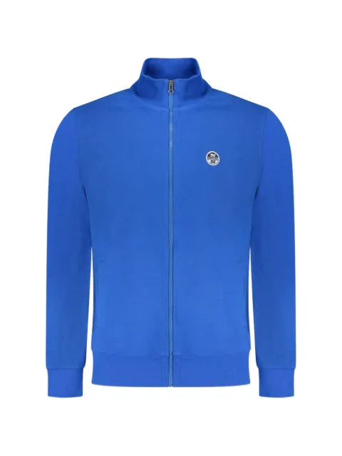 North Sails logo-patch zip-up sweater