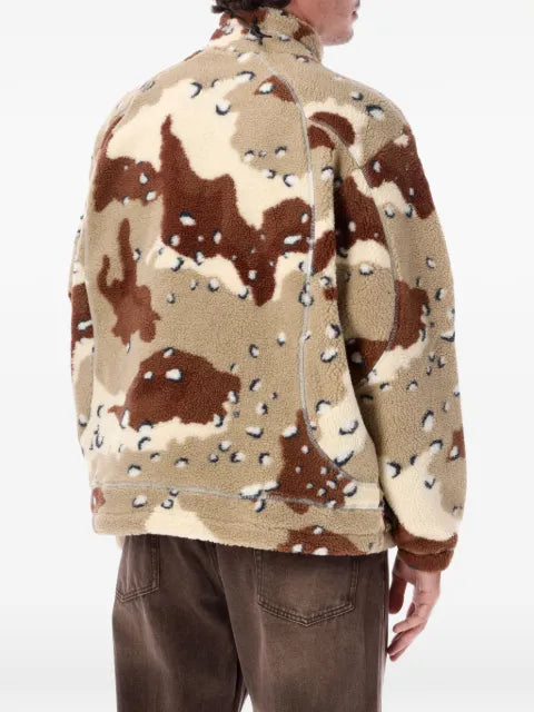 Obey camo-pattern fleece jacket