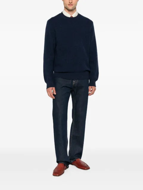 Eleventy flecked-knit crew-neck sweater
