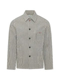 Givenchy couture seam striped jacket in denim