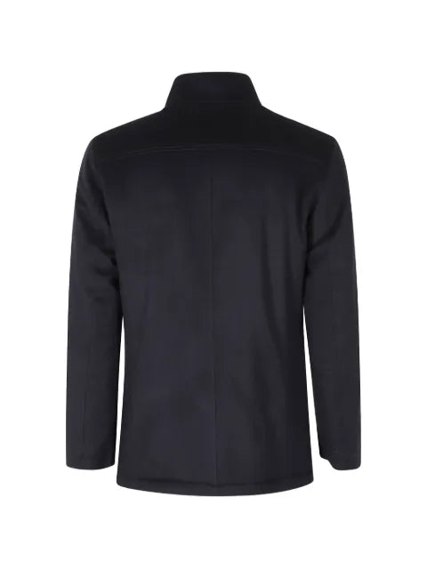Kired high-neck flap-pocket jacket