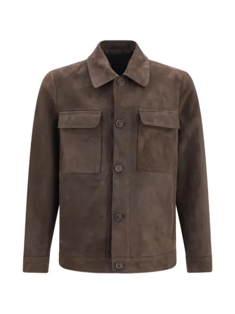 Salvatore Santoro button-up suede jacket