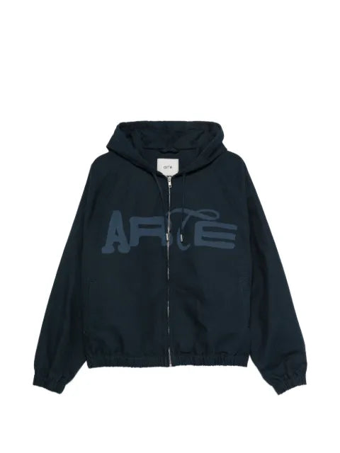 Arte Antwerp logo-print hooded jacket