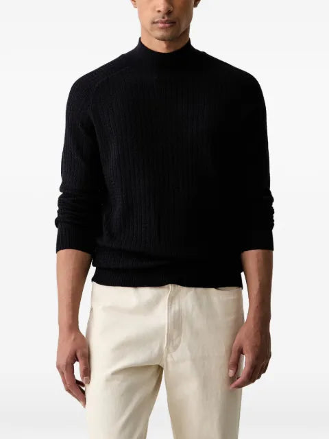 Trussardi ribbed-knit high-neck sweater