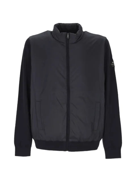 Ecoalf logo-patch panelled jacket