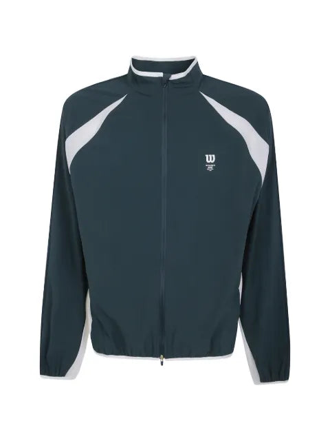Wilson logo-print panelled jacket