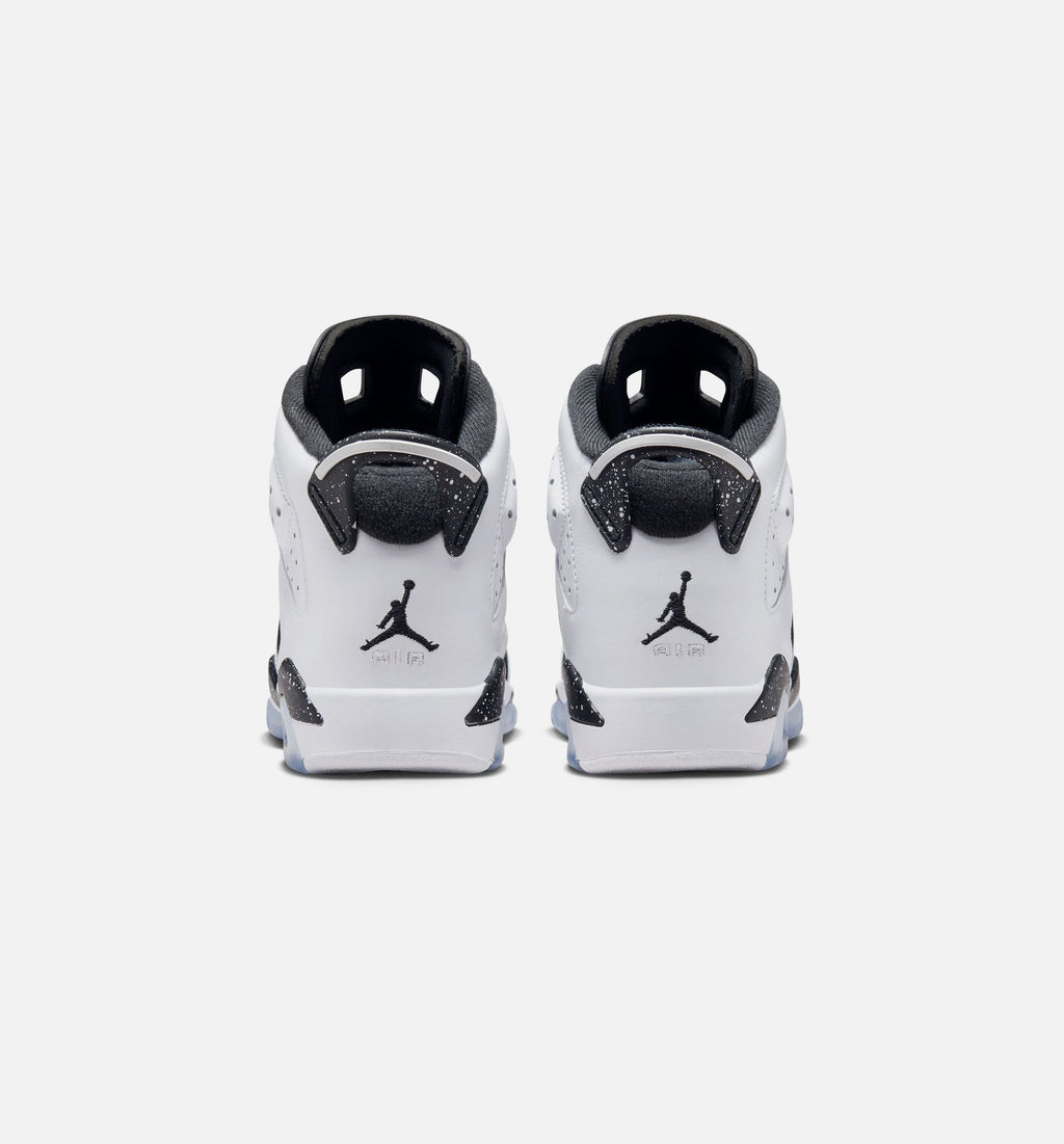 Air Jordan 6 Retro 'Black and White' Grade School - Black/White
