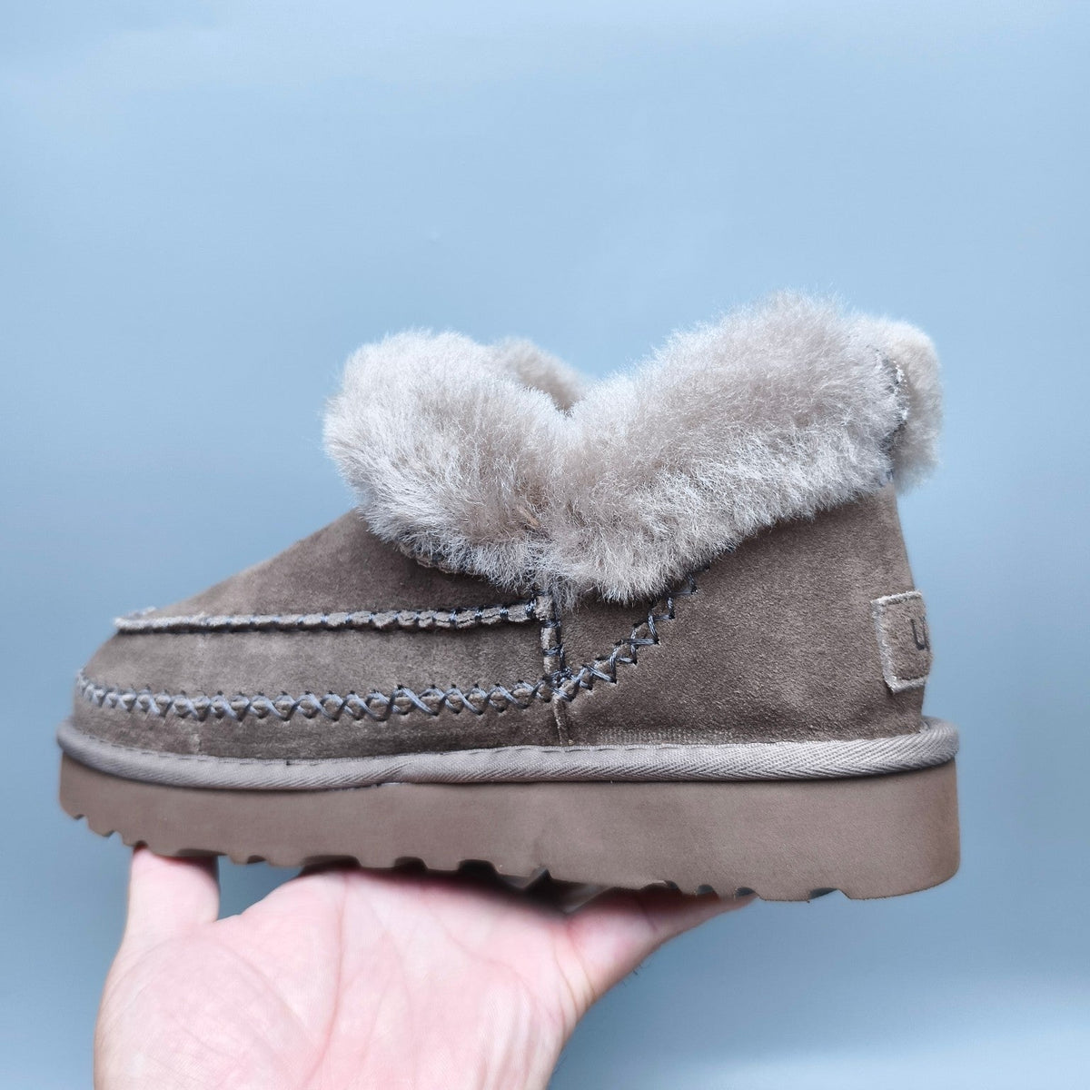 Antelope Brown Suede Woven Streetwear Shoes — New Arrival | In Stock