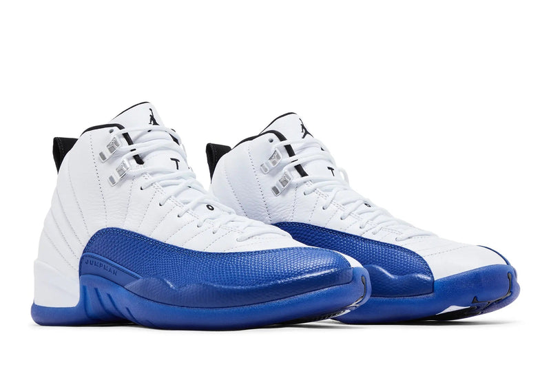 Air Jordan 12 Retro 'Blueberry' – Deep Navy & White AJ12 with Patent Leather & Rich Tonal Depth