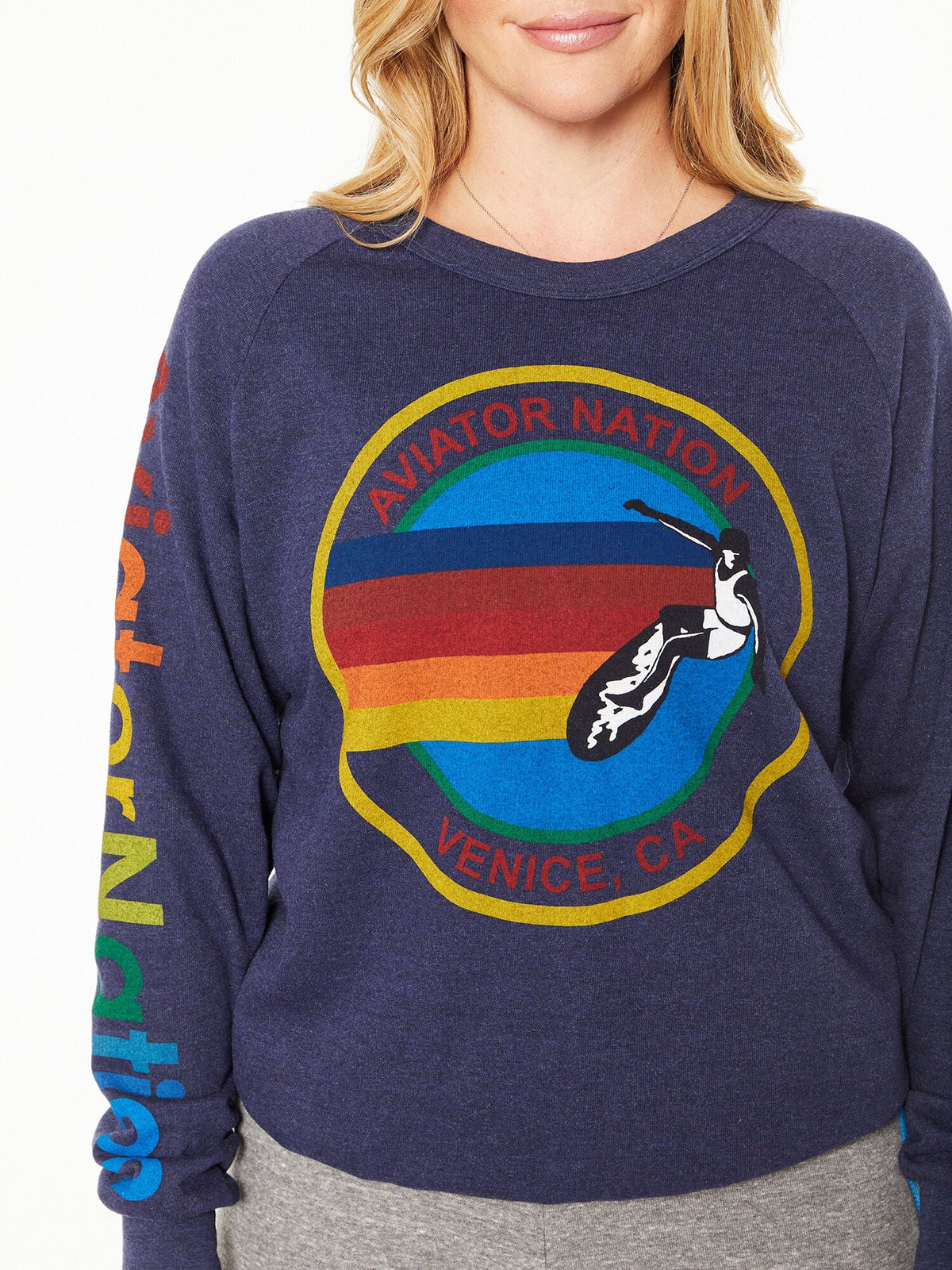 AN CREW SWEATSHIRT NAVY
