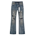 Purple Brand Distressed Flare Jeans