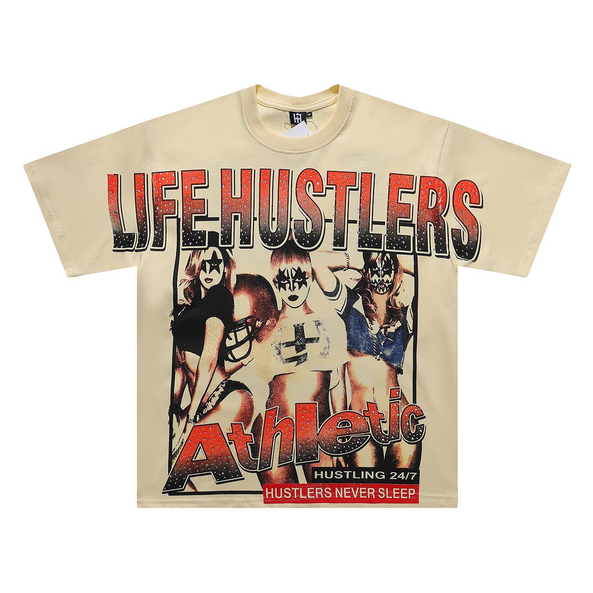 Life Hustlere Football Girls Graphic T-Shirt