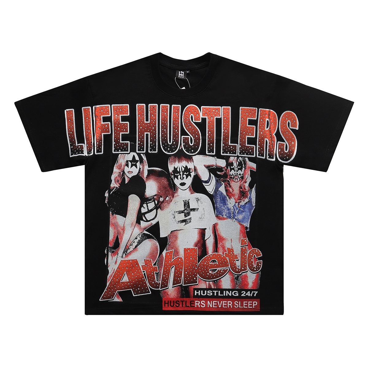 Life Hustlere Football Girls Graphic T-Shirt