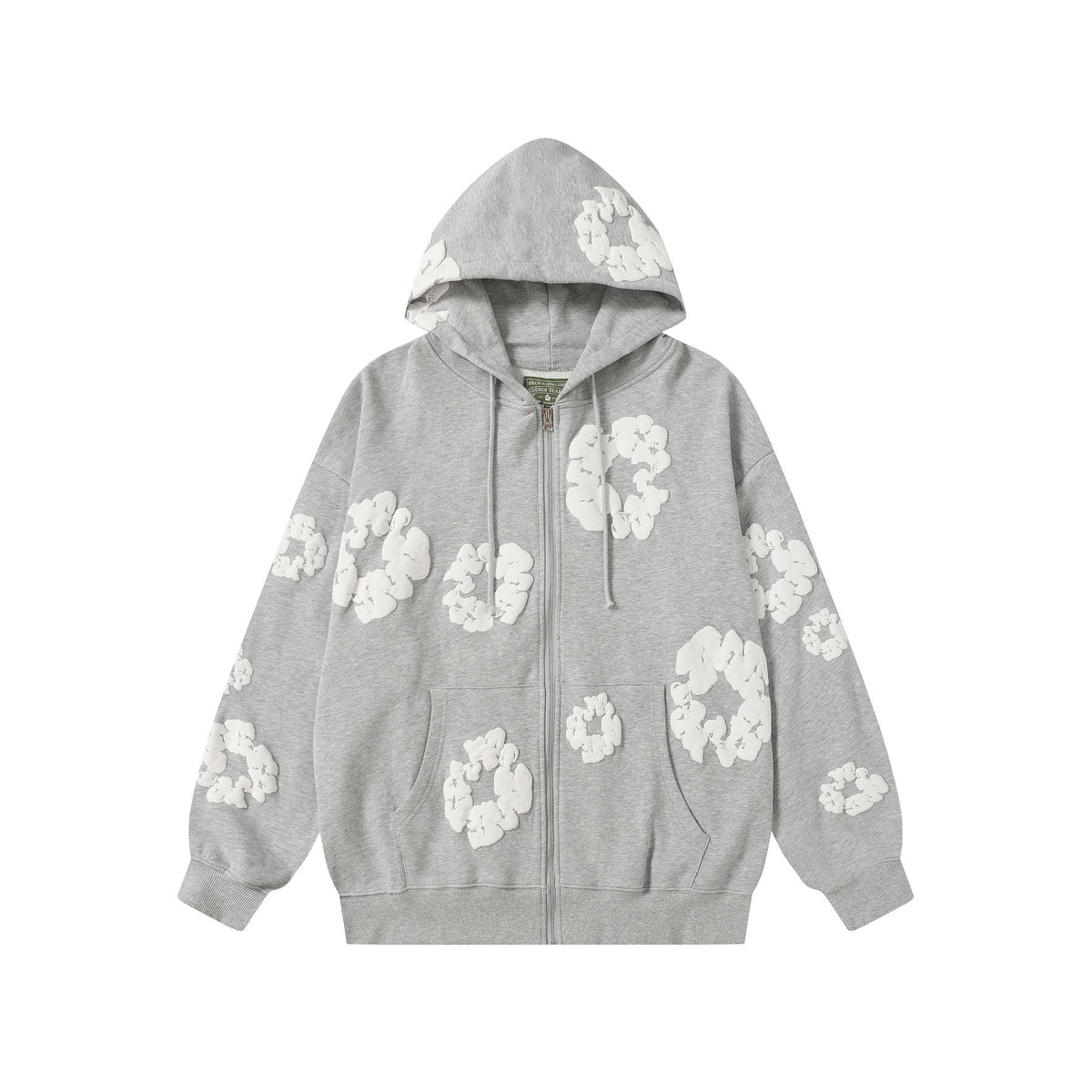 DENIM TEARS Floral Zip Hoodie
