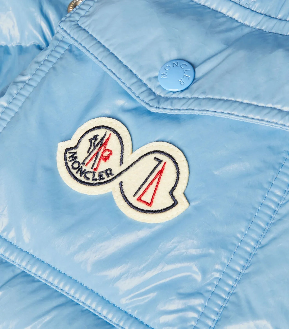 Moncler Maya 70 Jacket in Sky Blue