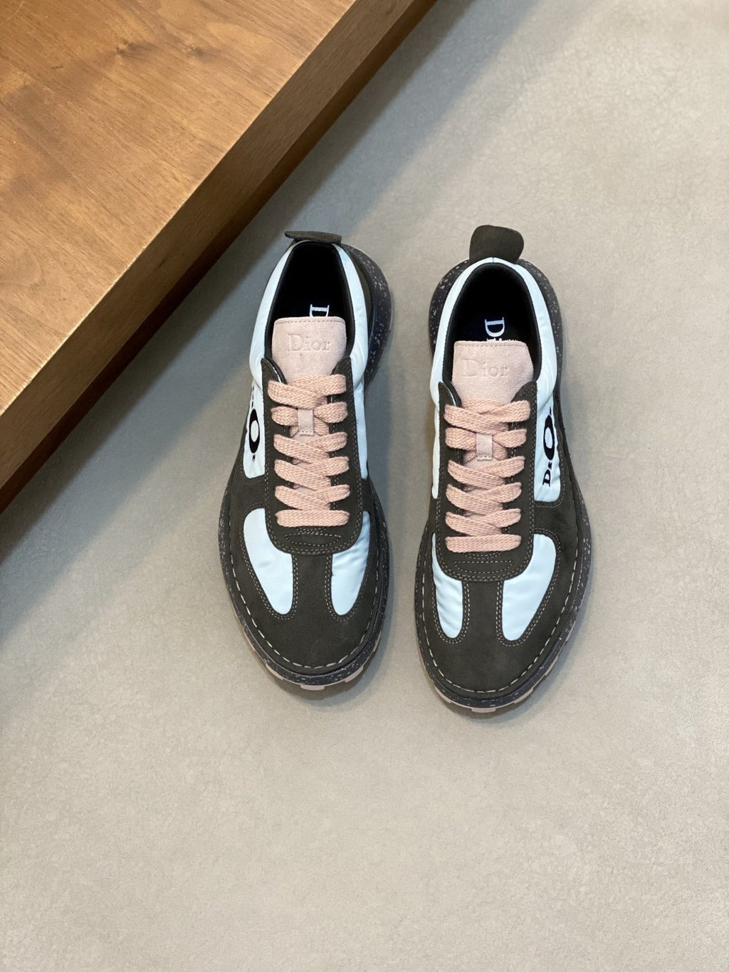 Dior Men's Black and Blue Panel Sneakers