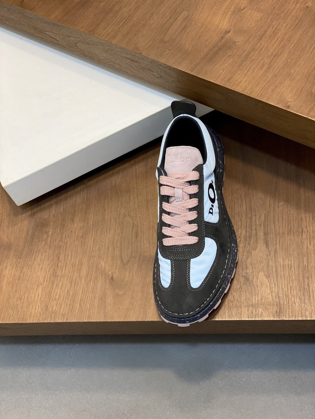 Dior Men's Black and Blue Panel Sneakers