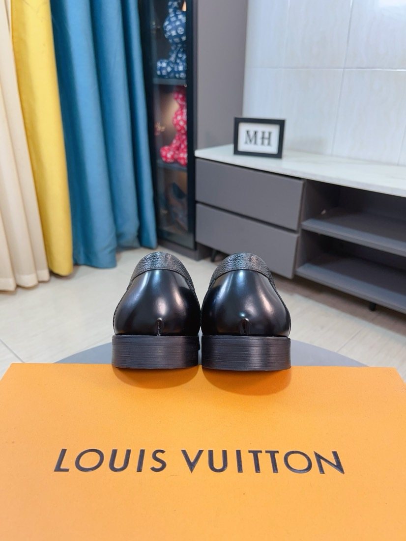 Louis Vuitton Checkerboard Buckle Loafers - Black and Dark Gray