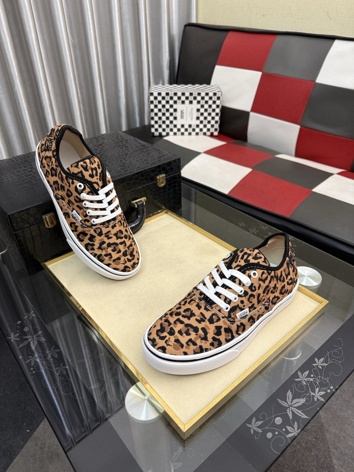 Vans Leopard Print Low-Top Sneakers