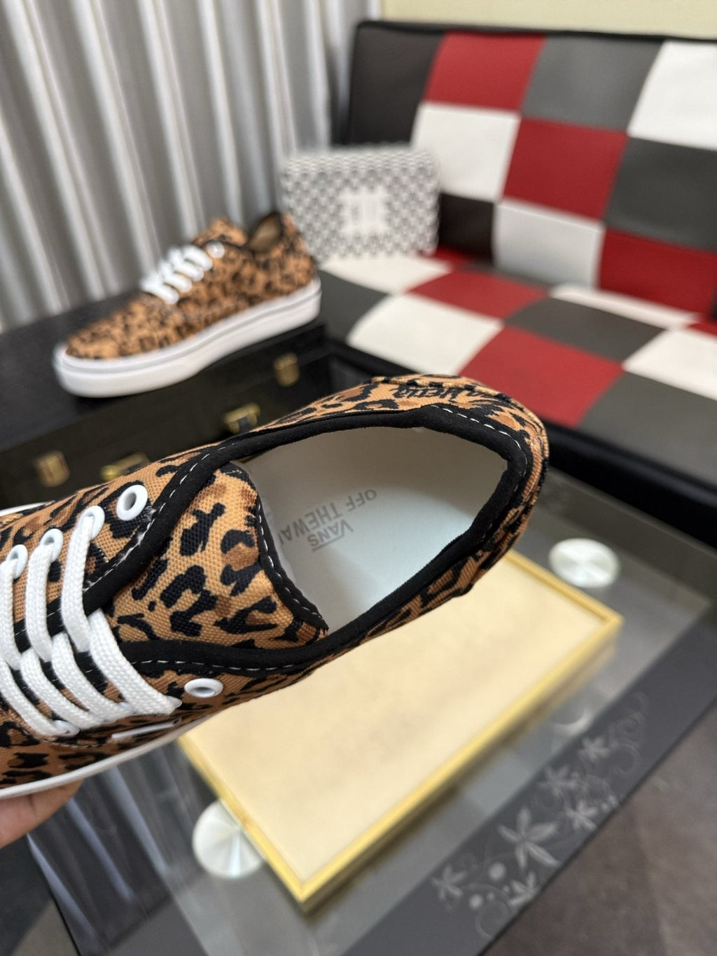 Vans Leopard Print Low-Top Sneakers