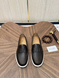 Dior Men's Contrast-Sole Slip-On Loafers - Moc-Toe Stitching