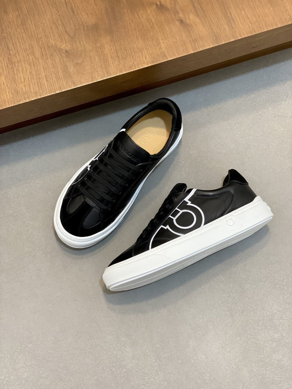 Ferragamo Gancini Low-Top Sneakers