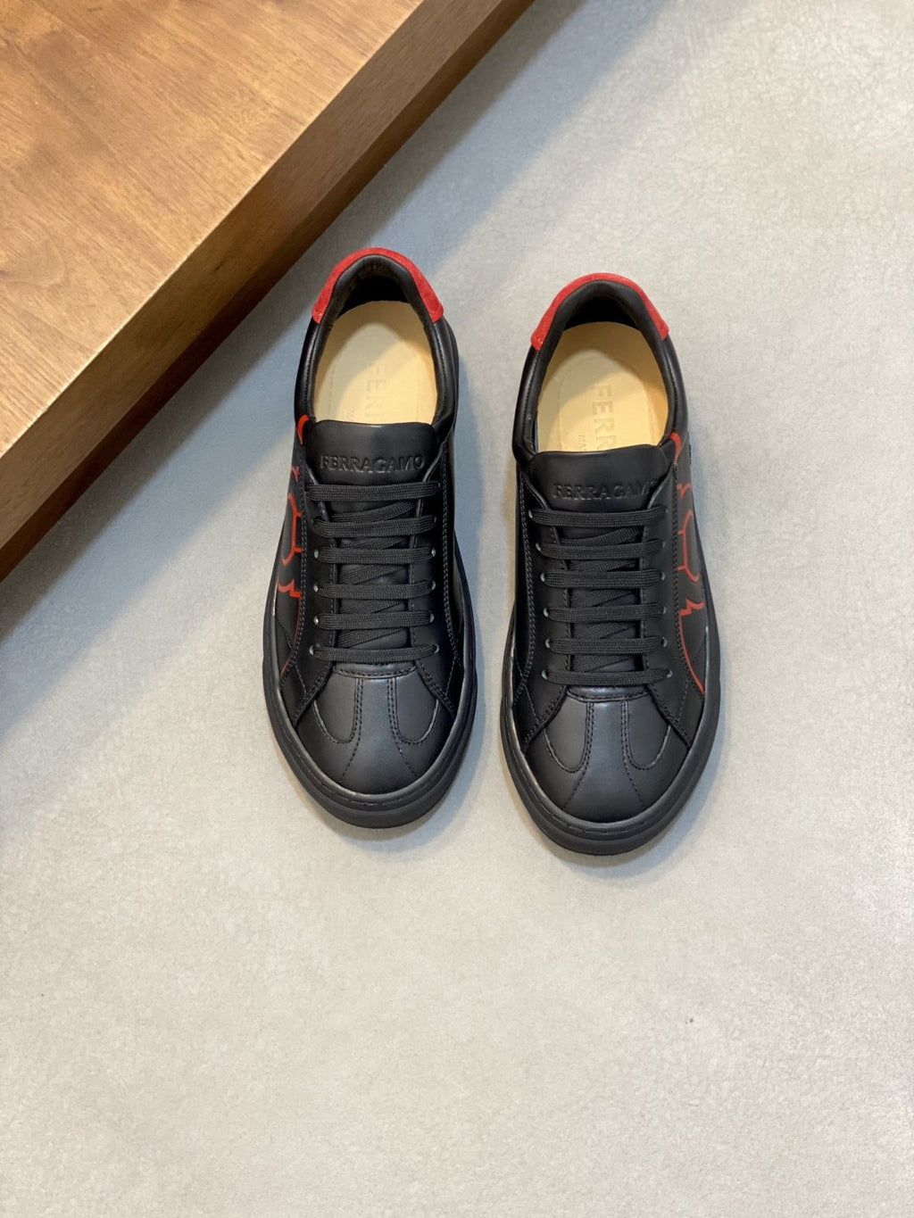 Ferragamo Gancini Low-Top Sneakers