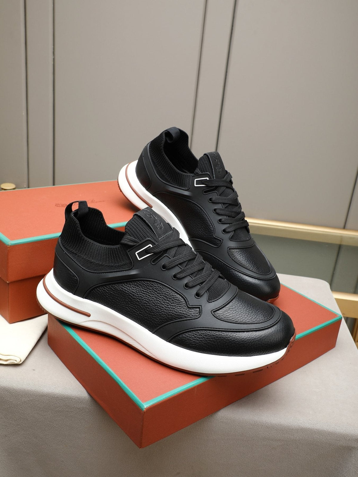 Loro Piana Paneled Low-Top Sneakers